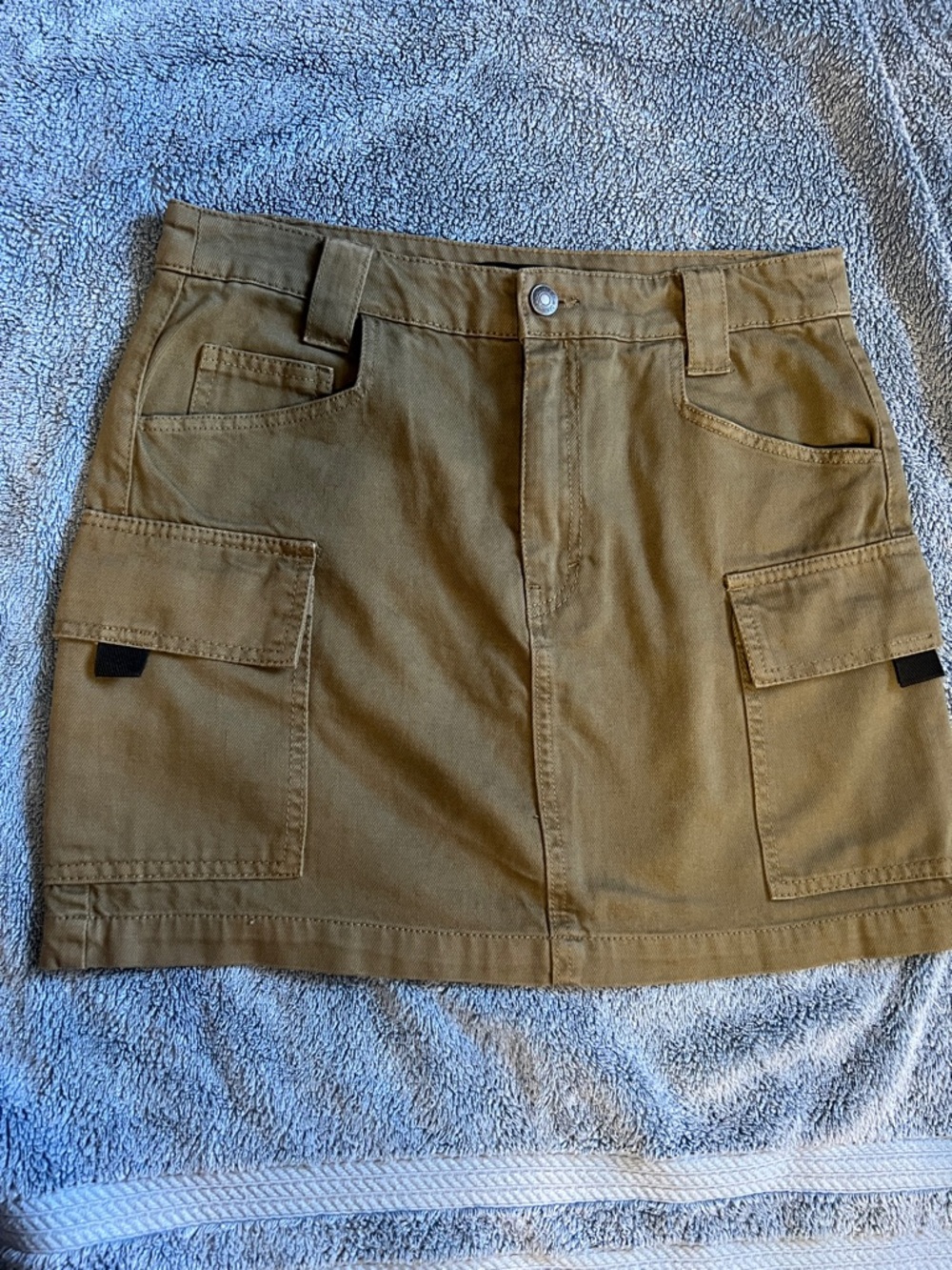 Forever 21 Olive Green High-Rise Mini Skirt